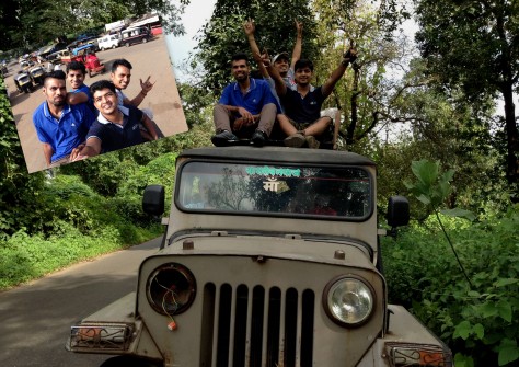 Our Jeep from Murbad to Dehri. 13 people in one Jeep! :P
